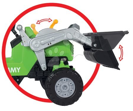 Pedálos gyermekjárművek - Pedálos traktor Jimmy BIG - 7