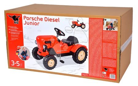 Pojazdy na pedały dla dzieci - Porsche Diesel Junior BIG traktor łańcuchowy. - 11