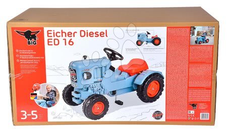 Voitures à pédales pour enfants - Tracteur à pédale Eicher Diesel ED 16 BIG - 11