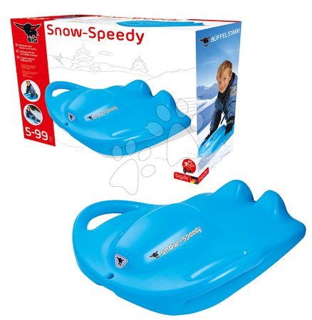 Bobi - Robustni bob z dvema ročajema Snow Speedy Lightblue BIG - 3