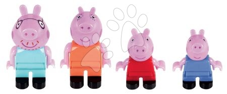 Stavebnice ako LEGO - Stavebnica Peppa Pig rodinka v domčeku PlayBIG Bloxx BIG - 7