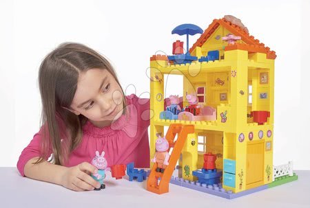 Stavebnice ako LEGO - Stavebnica Peppa Pig rodinka v domčeku PlayBIG Bloxx BIG - 8