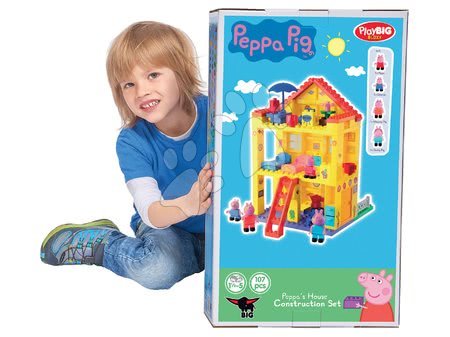 Stavebnice ako LEGO - Stavebnica Peppa Pig rodinka v domčeku PlayBIG Bloxx BIG - 15