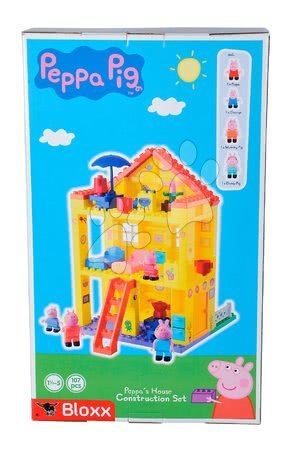 Stavebnice ako LEGO - Stavebnica Peppa Pig rodinka v domčeku PlayBIG Bloxx BIG - 14