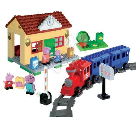 Stavebnice BIG-Bloxx jako lego - Stavebnice Peppa Pig na nádraží PlayBIG - 5