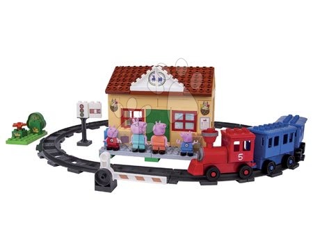 Stavebnice BIG-Bloxx jako lego - Stavebnice Peppa Pig na nádraží PlayBIG - 7