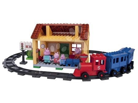 Stavebnice BIG-Bloxx jako lego - Stavebnice Peppa Pig na nádraží PlayBIG - 8