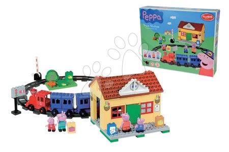 Stavebnice BIG-Bloxx jako lego - Stavebnice Peppa Pig na nádraží PlayBIG - 9