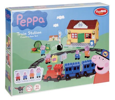 Stavebnice BIG-Bloxx jako lego - Stavebnice Peppa Pig na nádraží PlayBIG - 11