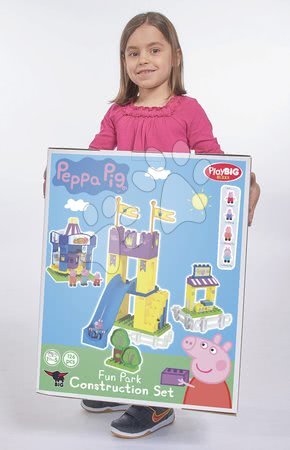 Jucării de construit BIG-Bloxx ca și lego - Joc de construit Peppa Pig în parcul de distracţii PlayBIG - 4