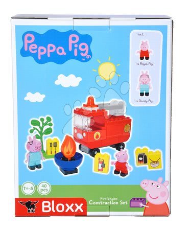 Jeux de construction type LEGO - Construction Peppa Pig Fire Engine PlayBIG Bloxx BIG - 3