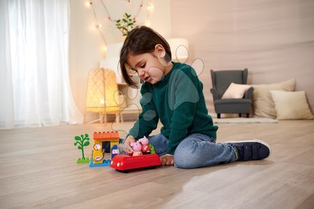 Gioco di costruzioni bambini Peppa Pig con macchina BIG