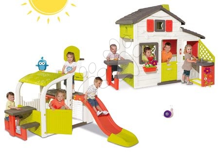 Playhouses with multi-activity center - Friends' House Playset with Kitchen Smoby - 12