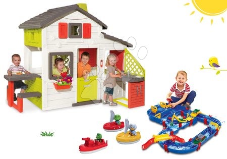 Cabanes avec toboggan aquatique -  maison des amis Smoby  - 37