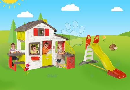 Playhouses with slide - Smoby Friends Playhouse Set - 42