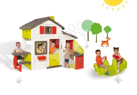 Case per bambini con altalena - Set casetta degli Amici Smoby  - 22