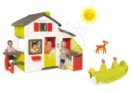 Case per bambini con altalena - Set casetta degli Amici Smoby  - 24