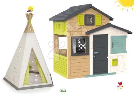 Case set - Set Casetta degli Amici in colori eleganti Friends House Evo Playhouse Smoby - 40