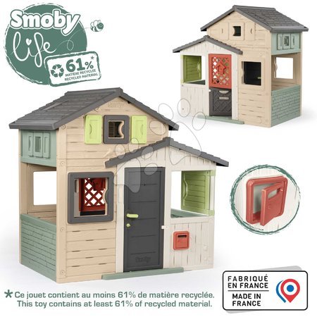 Smoby - Domček Priateľov s plnými dverami s priezorom Friends Evo Playhouse Life Smoby_1