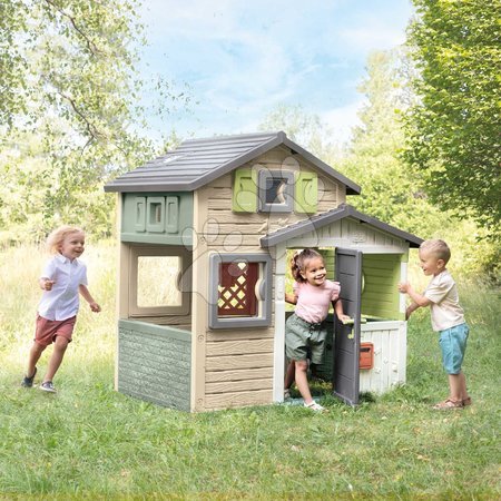 Kleine Spielhäuser für Kinder - Spielhaus der Freunde mit vollen Türen und Fenster Friends Evo Playhouse Life Smoby - 3