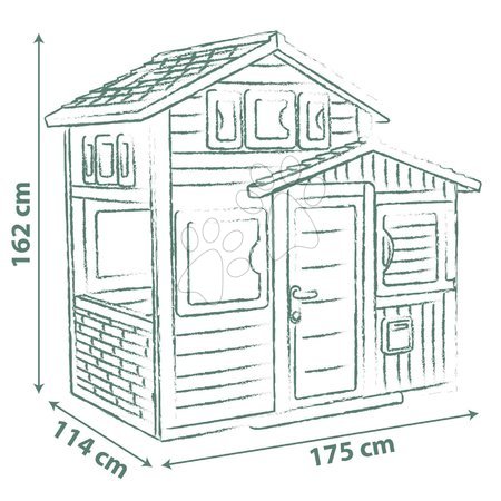 Kids' playhouses - Friends House with Full Doors and Window Friends Evo Playhouse Life Smoby - 3