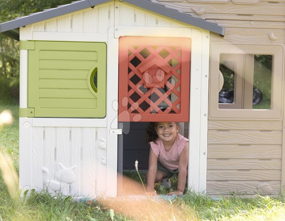 Kleine Spielhäuser für Kinder - Spielhaus der Freunde mit vollen Türen und Fenster Friends Evo Playhouse Life Smoby - 6