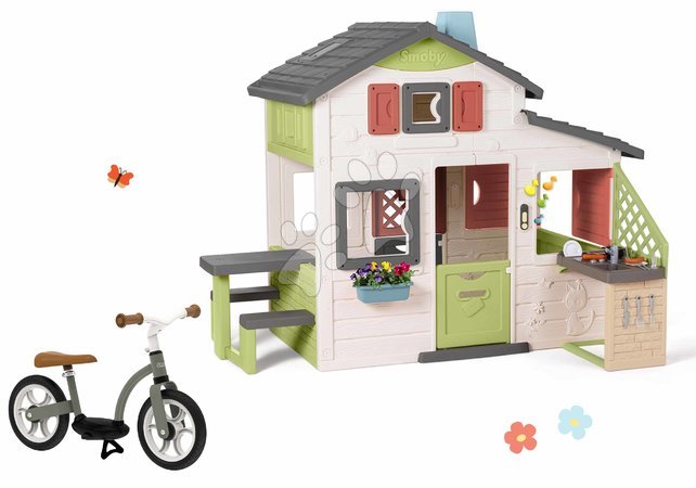 Spielhäuser Sets | Seite 6 - Set Haus der Freunde und Balance-Laufrad Friends House Life Smoby