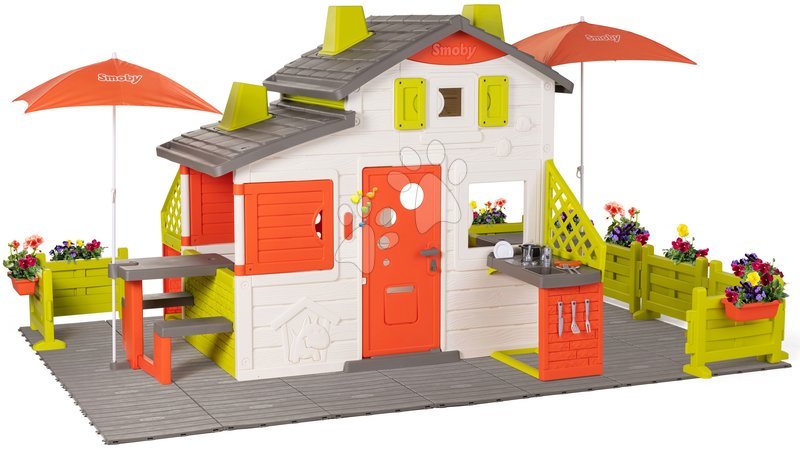 Cabanes Friends House Smoby - Maison Neo Friends House DeLuxe Smoby - 1