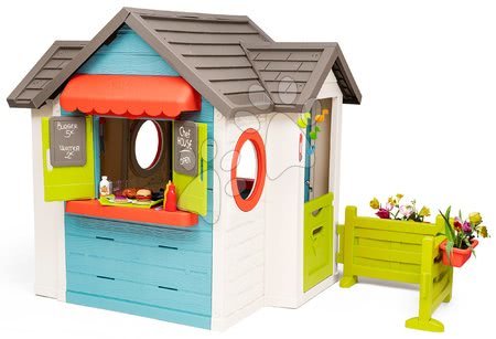 Cabanes avec toboggan pour enfants - Maison avec restaurant de jardin Chef House DeLuxe Smoby - 2