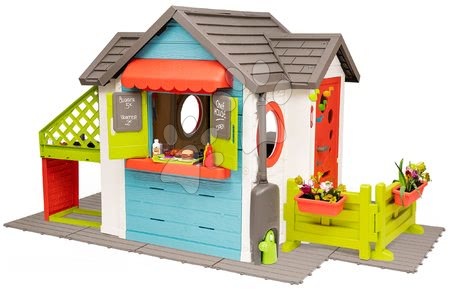 Cabanes avec toboggan pour enfants - Maison avec restaurant de jardin Chef House DeLuxe Smoby - 4