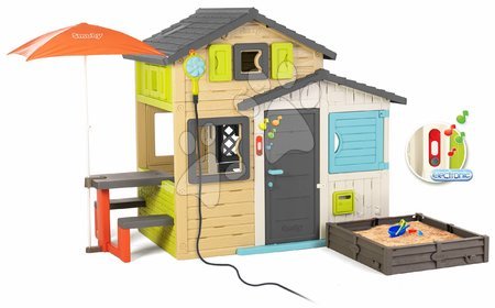 Speziell nur bei uns  - Spielhaus der Freunde mit Tisch und Sonnenschirm in eleganten Farben Friends House Evo Playhouse Smoby - 28