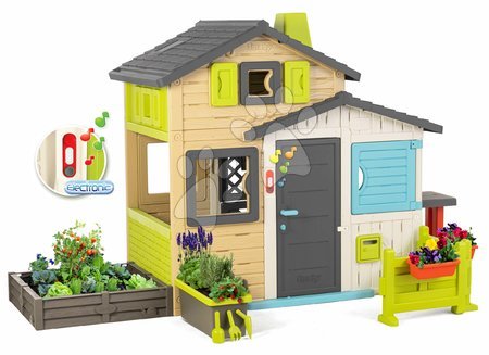 Domki dla dzieci - Domek Przyjaciół z wielkim ogrodem w eleganckich kolorach Friends House Evo Playhouse Smoby - 6