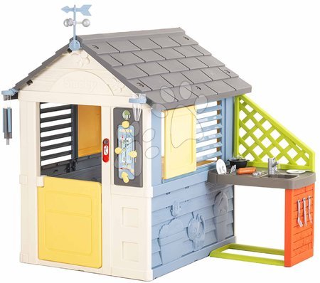 Smoby - Domeček meteorologická stanice s kuchyňkou u okna Čtyři roční období 4 Seasons Playhouse Smoby