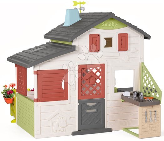 Friends House Smoby playhouses - House with a garden and full doors Friends House Life Smoby_1