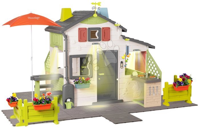 de 3 à 6 ans - Maison avec éclairage nocturne Friends House DeLuxe Life Smoby