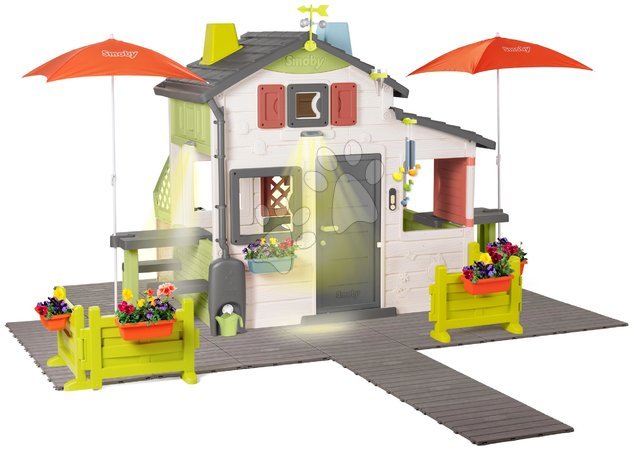 de 3 à 6 ans - Maison avec deux espaces de vie Friends House DeLuxe Life Smoby