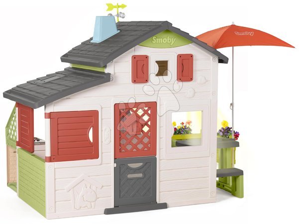 Spielhäuser Friends House Smoby - Spielhaus mit kompletter Grundausstattung Friends House DeLuxe Life Smoby - 1