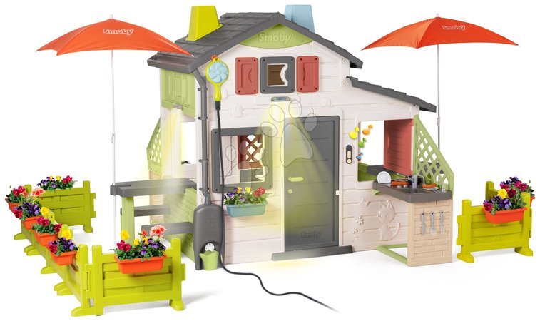 3 - 6 years - House with two kitchens Friends House DeLuxe Life Smoby