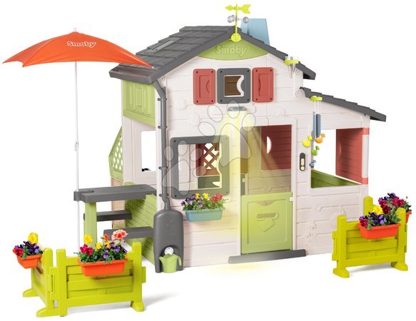 Friends House Smoby playhouses - House with illuminated kitchen in the interior Friends House DeLuxe Life Smoby