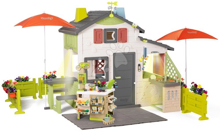 Friends House Smoby playhouses - House with Bio Café Friends House DeLuxe Life Smoby