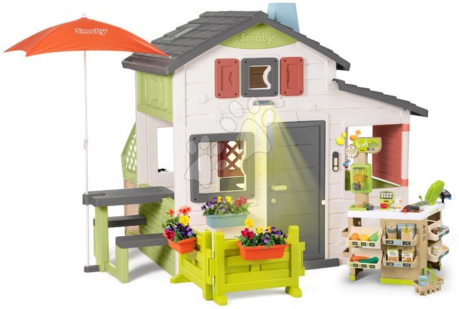 Sety - House with Kitchen Friends House DeLuxe Life Smoby