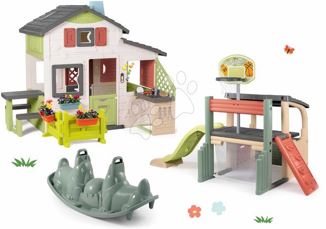 de 3 à 6 ans - Maison avec cuisine et jardin Friends House Life Smoby