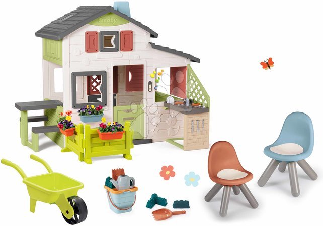 3 - 6 years - House with kitchen and garden Friends House Life Smoby