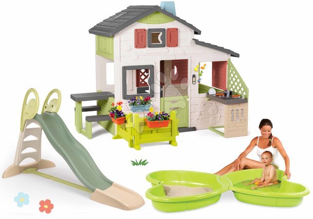 3 - 6 years - House with kitchen and garden Friends House Life Smoby