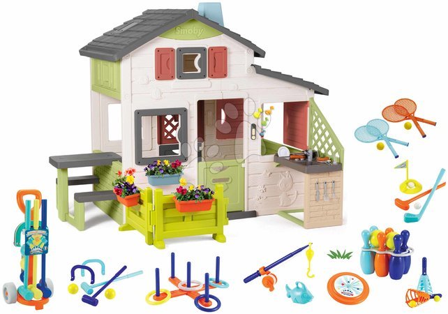 3 - 6 years - House with kitchen and garden Friends House Life Smoby