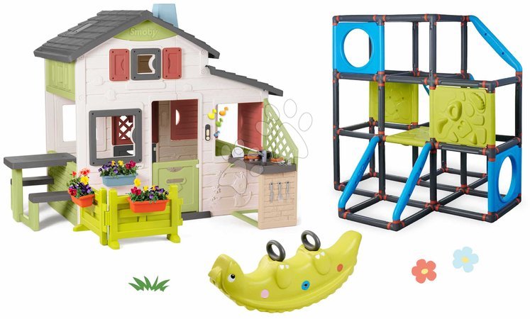 de 3 à 6 ans - Maison avec cuisine et jardin Friends House Life Smoby