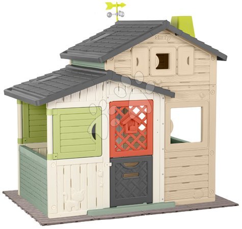 Casitas para niños - Casa de los Amigos en los colores naturales de Friends House Evo Playhouse Life Smoby - 1