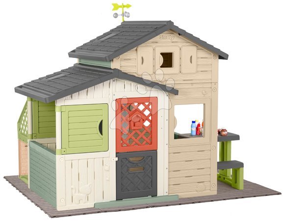 Playhouses | Page 7 - Friends House with seating under the weather station Friends House Evo Playhouse Life Smoby_1