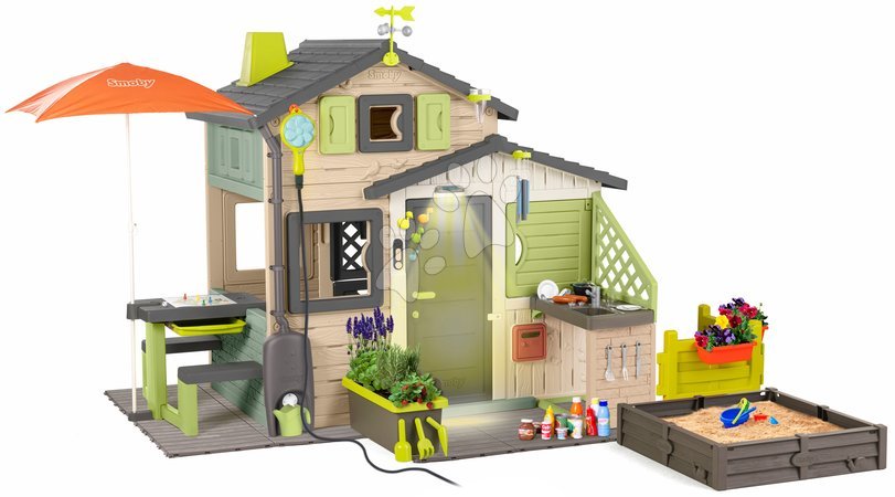 de 3 à 6 ans - Maison des Amis avec équipement complet pour météorologues Friends House Evo Playhouse Life Smoby