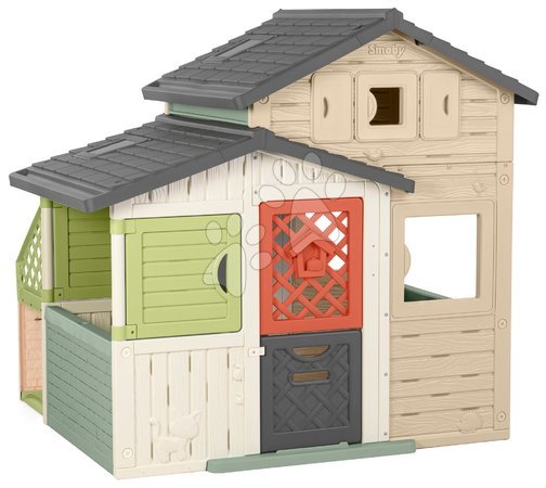 Playhouses | Page 6 - Friends House with Kitchen in Natural Colors Friends House Evo Playhouse Life Smoby_1